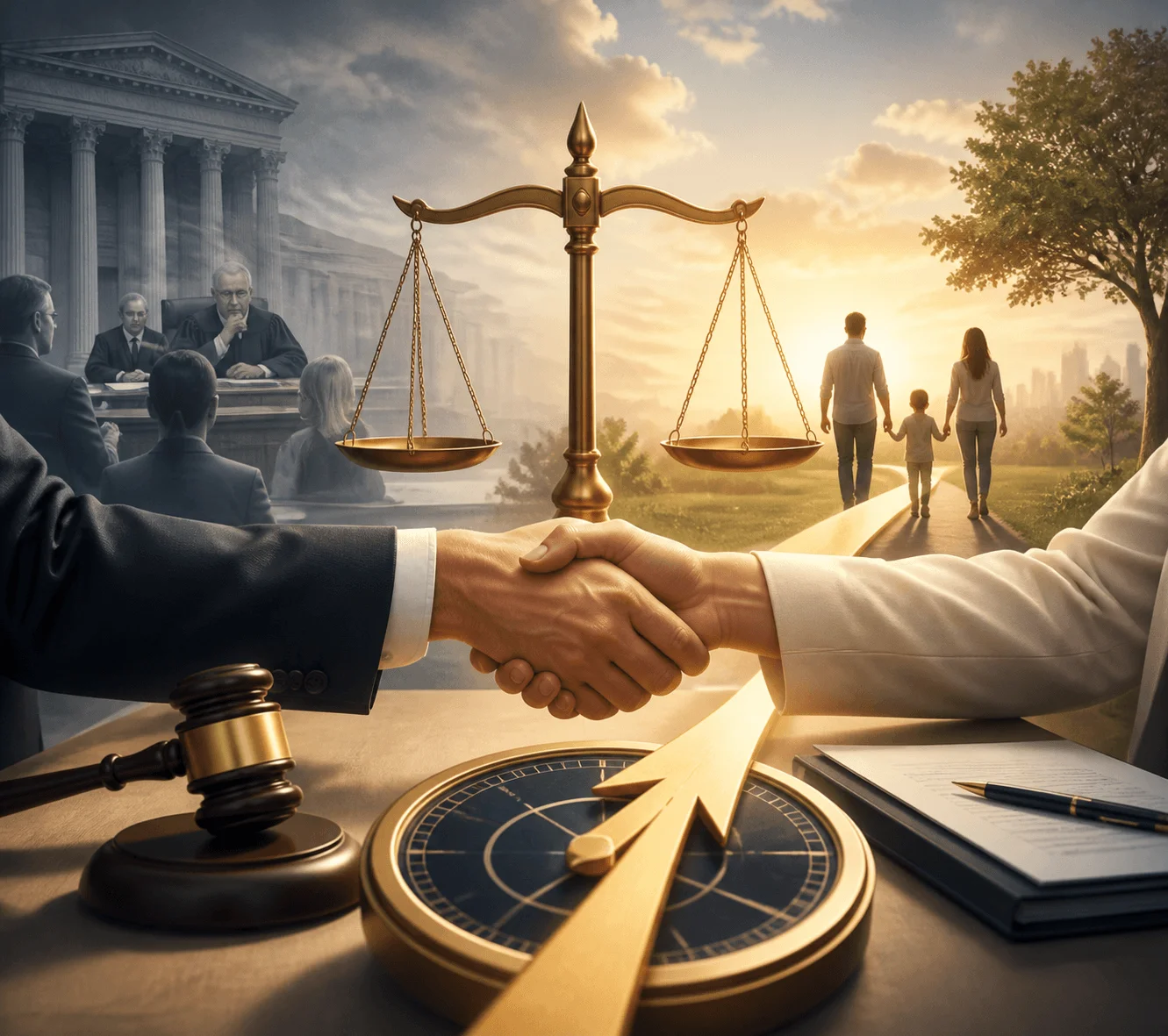 Trial-Tested-Fair-Expeditious-Personal-Injury-Mediation-Westlake-SoCal Image representing trial-tested, fair, and expeditious personal injury mediation services in Westlake Village and Southern California. It visually conveys a swift and effective pathway to fair settlement terms, avoiding multi-year courtroom delays for plaintiffs and defense counsel.